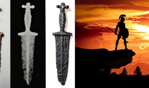 Tìm thấy con dao găm 2.000 năm tuổi được người lính La Mã sử ​​dụng trong trận chiến với người Rhaetia!